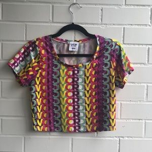 Martine Rose for ASOS All Over Word Crop Tee